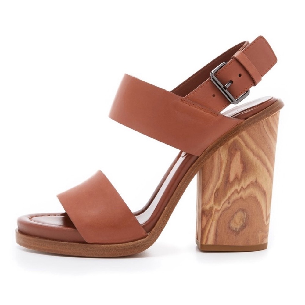 Vince wood Block Heel Sandals - Picture 2 of 15